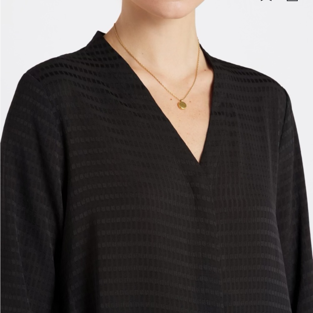 Monday Fun Maggie Relaxed Blouse in Black - Picture 2 of 11